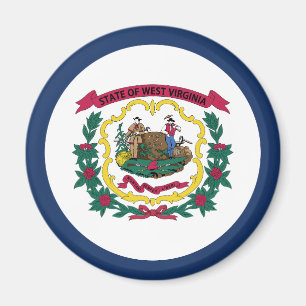 Flagge des US-Bundesstaates West Virginia Magnet