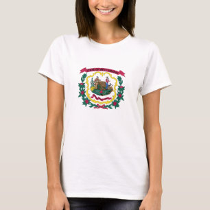 Flagge des US-Bundesstaates West Virginia T-Shirt