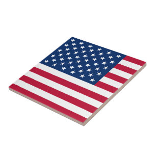 Flagge des USA Fliese
