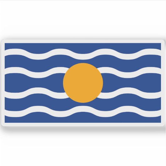 Flagge des Verbandes der Westindischen Inseln (195 Aufkleber (Vorderseite)