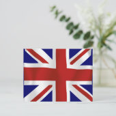 Flagge des Vereinigten Königreichs #2 Postkarte (Stehend Vorderseite)