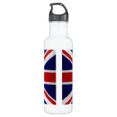 Flagge des Vereinigten Königreichs 2 Trinkflasche (Rückseite)