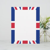 Flagge des Vereinigten Königreichs Briefkopf (Stehend Vorderseite)