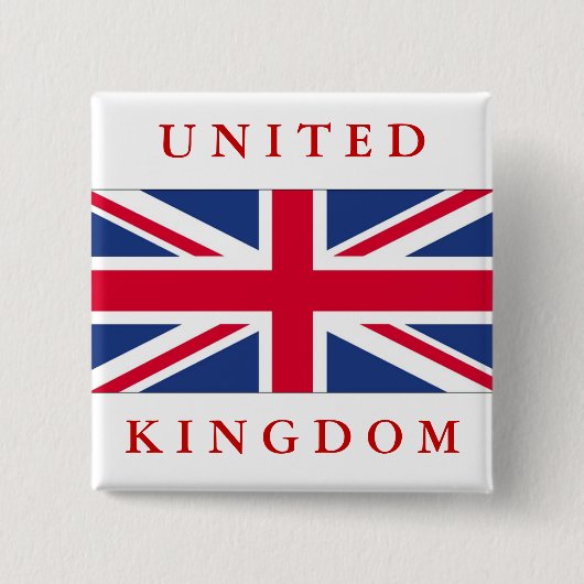 Flagge des Vereinigten Königreichs Button (Vorderseite)