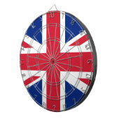 Flagge des Vereinigten Königreichs Dartscheibe (Vorderseite rechts)