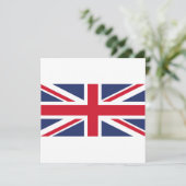 Flagge des Vereinigten Königreichs Einladung (Stehend Vorderseite)