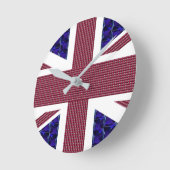 Flagge des Vereinigten Königreichs, England, Großb Runde Wanduhr (Winkel)