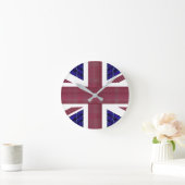 Flagge des Vereinigten Königreichs, England, Großb Runde Wanduhr (Zuhause)