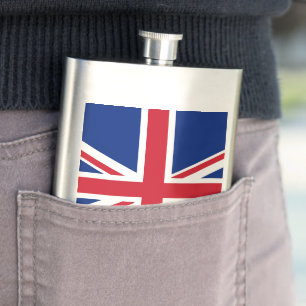 Flagge des Vereinigten Königreichs Flachmann