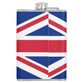 Flagge des Vereinigten Königreichs Flachmann (Rückseite)