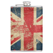 Flagge des Vereinigten Königreichs Flachmann (Vorderseite)