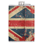 Flagge des Vereinigten Königreichs Flachmann (Rückseite)