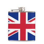 Flagge des Vereinigten Königreichs Flachmann (Vorderseite)