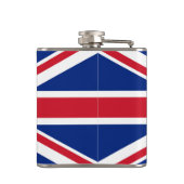 Flagge des Vereinigten Königreichs Flachmann (Rückseite)