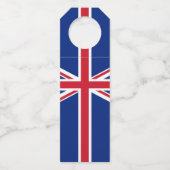 Flagge des Vereinigten Königreichs Flaschenanhänger (Rückseite)