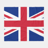 Flagge des Vereinigten Königreichs Fleecedecke (Vorderseite (Horizontal))