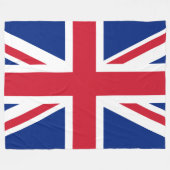 Flagge des Vereinigten Königreichs Fleecedecke (Vorderseite (Horizontal))