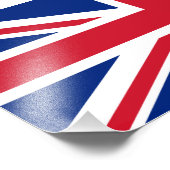 Flagge des Vereinigten Königreichs Fotodruck (Ecke)