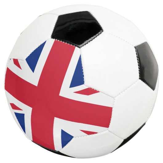 Flagge des Vereinigten Königreichs Fußball (Dreiviertel)