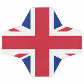 Flagge des Vereinigten Königreichs Fußball (Flach)