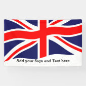 Flagge des Vereinigten Königreichs + Ihre Ideen Banner (Horizontal)