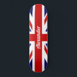 Flagge des Vereinigten Königreichs / Jack aus der Skateboard<br><div class="desc">NewParkLane - Personalisiertes Skateboard, mit der Nationalflagge des Vereinigten Königreichs; die Union Jack. Einfache Anpassung in Zazzle mit eigenem Text für ein personalisiertes Design. Alle Textstile, Farben, Größen können an Ihre Bedürfnisse angepasst werden. Karo diese Auflistung für passende Elemente aus. Haben Sie spezielle persönliche Designwünsche? Kontaktieren Sie mich bitte!</div>