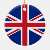 Flagge des Vereinigten Königreichs Keramik Ornament (Hinten)