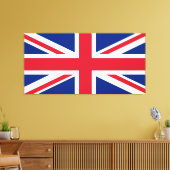 Flagge des Vereinigten Königreichs Leinwanddruck (Insitu (Wohnzimmer))