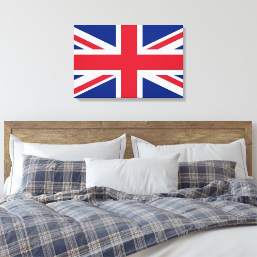 Flagge des Vereinigten Königreichs Leinwanddruck (Insitu (Schlafzimmer))