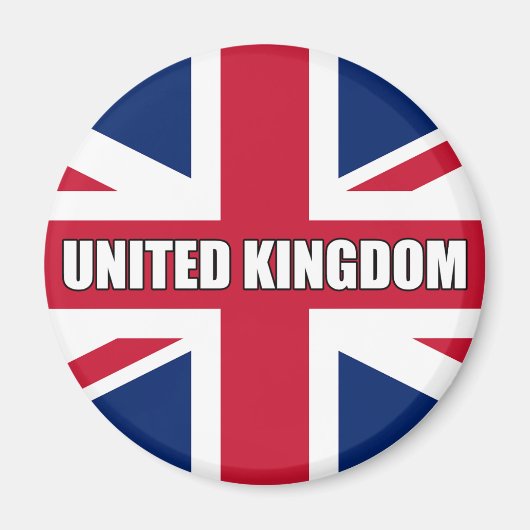 Flagge des Vereinigten Königreichs Magnet (Vorne)