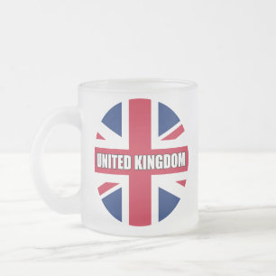 Flagge des Vereinigten Königreichs Mattglastasse
