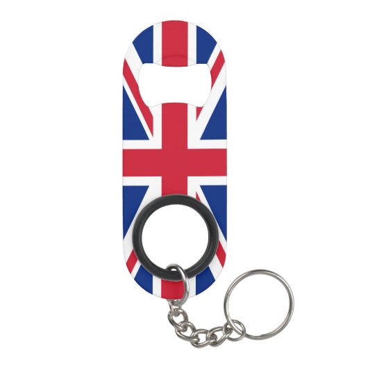 Flagge des Vereinigten Königreichs Mini Flaschenöffner (Rückseite)