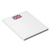 Flagge des Vereinigten Königreichs Notizblock (angewinkelt)