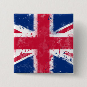 Flagge des Vereinigten Königreichs oder der Union Button