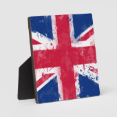 Flagge des Vereinigten Königreichs oder der Union Fotoplatte (Vorderseite)