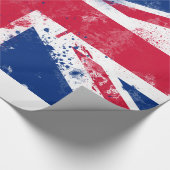 Flagge des Vereinigten Königreichs oder der Union Geschenkpapier (Ecke)