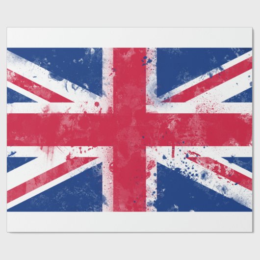 Flagge des Vereinigten Königreichs oder der Union Geschenkpapier (Flach)