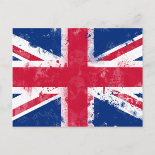 Flagge des Vereinigten Königreichs oder der Union  Postkarte