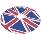 Flagge des Vereinigten Königreichs Polyester Weihnachtsbaumdecke (Schrägansicht)