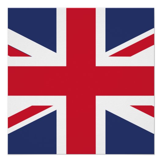 Flagge des Vereinigten Königreichs Poster (Vorderseite)