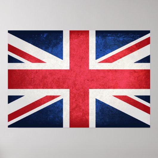 Flagge des Vereinigten Königreichs Poster (Vorne)