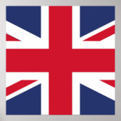 Flagge des Vereinigten Königreichs Poster (Vorne)
