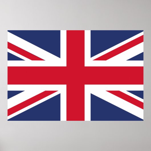 Flagge des Vereinigten Königreichs Poster (Vorne)