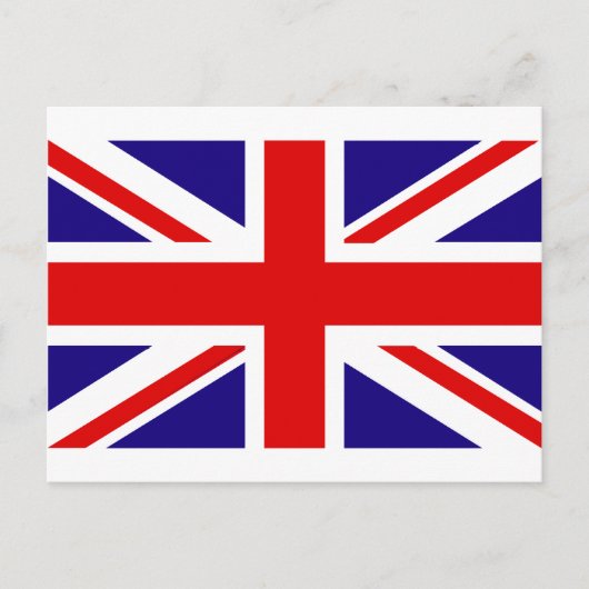 Flagge des Vereinigten Königreichs Postkarte (Vorderseite)