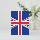Flagge des Vereinigten Königreichs Postkarte (Stehend Vorderseite)