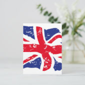 Flagge des Vereinigten Königreichs Postkarte (Stehend Vorderseite)