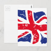 Flagge des Vereinigten Königreichs Postkarte (Vorne/Hinten)