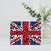 Flagge des Vereinigten Königreichs Postkarte (Stehend Vorderseite)