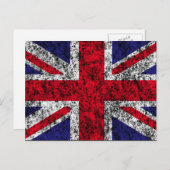 Flagge des Vereinigten Königreichs Postkarte (Vorne/Hinten)