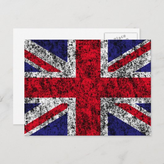 Flagge des Vereinigten Königreichs Postkarte (Vorne/Hinten)